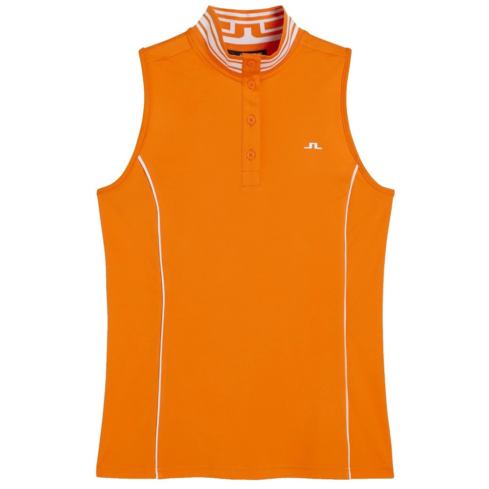 J. Lindeberg Bettina Sleeveless Top Women's XS‎ Exuberance (Orange) NWT